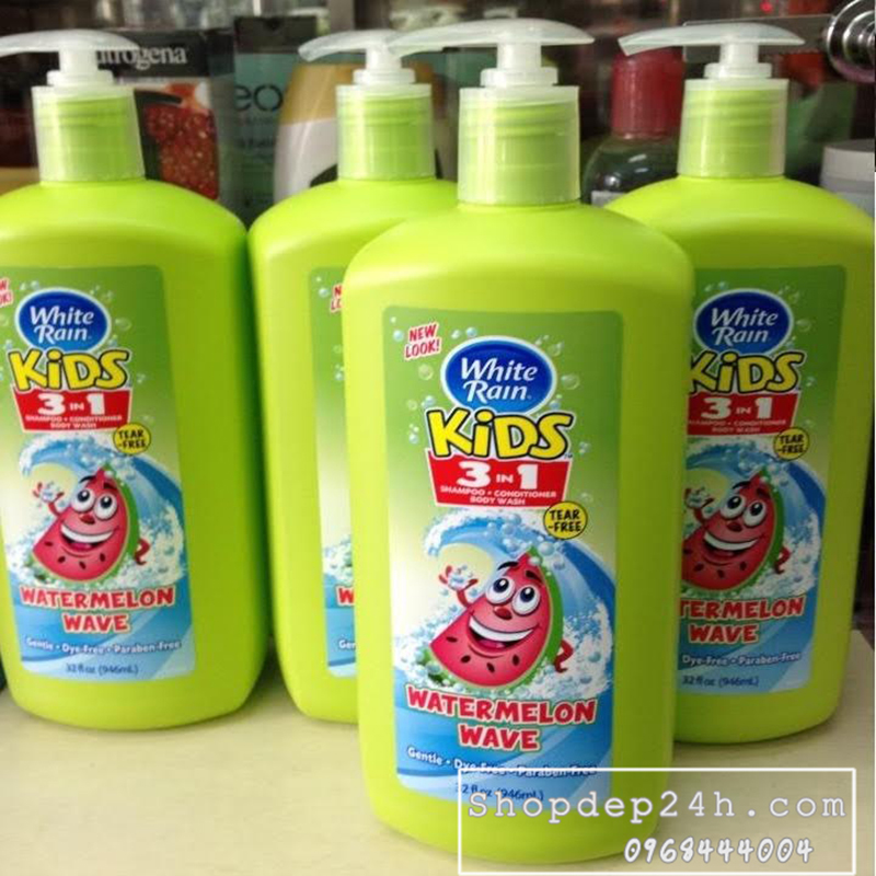 [White Rain] Sữa Tắm - gội - xả  White Rain Kids 3 in 1 964ml