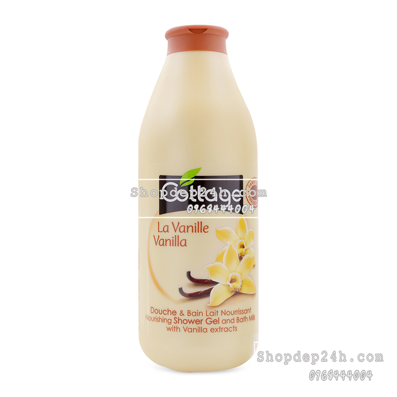 Sữa tắm nhập khẩu Cottage La Vanille Vanilla 750ml