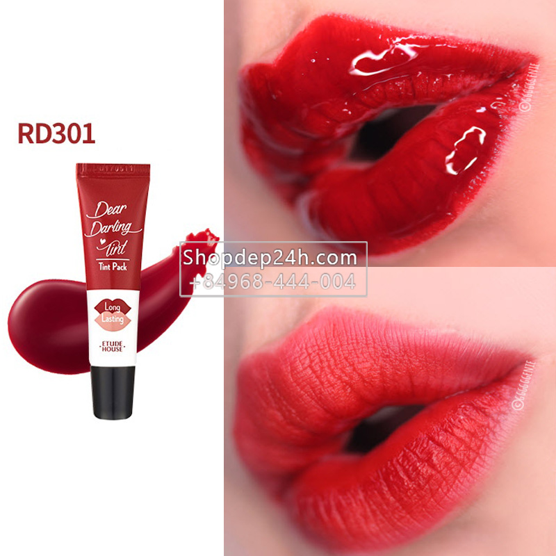 [Etude House] Son lột xăm Hàn Quốc Etude House Dear Darling Water Gel Tint Pack