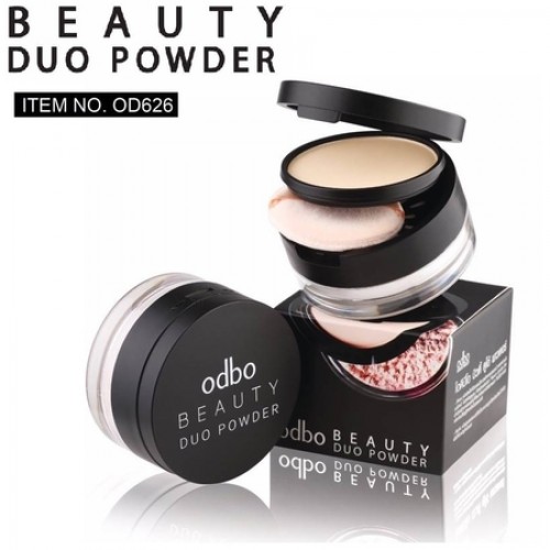 [Odbo] Phấn phủ kiềm dầu 2 tầng OD626 Beauty Duo Power Thái Lan